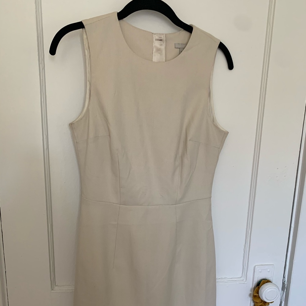 H&M business sheath dresses (black, cream) size 2